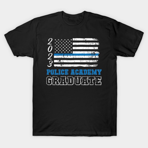 Police Academy 2023 Graduation - Thin Blue Line TShirt T-Shirt by bbreidenbach